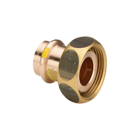 Złącze przyłączeniowe Profipress VIEGA 2661 dwuczęściowy, brąz / brąz, 28 mm x 1 3/8'' (zw x gw) z uszczelką