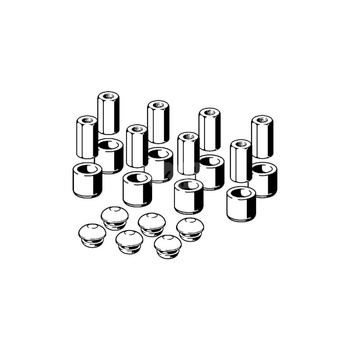 Zestaw wyposażeniowy, guma / czarny do odpływów prysznicowych VIEGA 497172