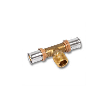 Trójnik SANHA 3fit Press brąz 20 mm x 1/2'' x 20 mm (zz x GZ x zw)