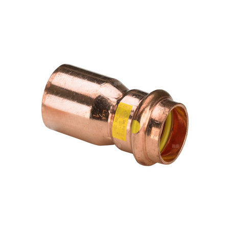 Złącze Profipress VIEGA 26151 redukcja jednoczęściowy, Cu (stan surowy) / Cu (stan surowy), 18 mm x 15 mm (kw x mz), 54 mm