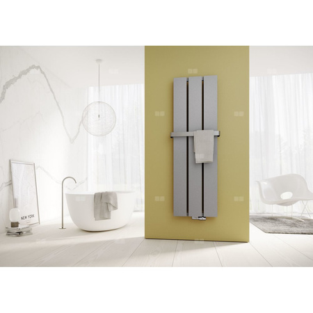 Grzejnik dekoracyjny Kermi®Beams® 2000x490x100, 1983W pod. 99, RAL 9005 SFE
