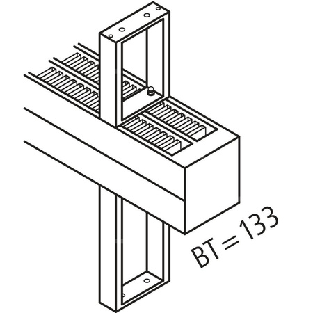 Konwektor Kermi Konvektor Typ32 BH210x133x2800mm QN3156, weiß, 6bar, o. Abd., AB Uni.