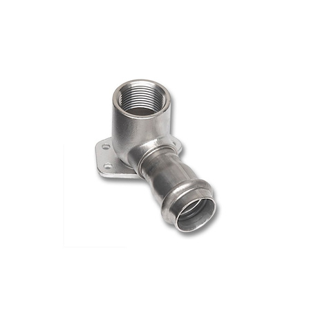 Kolano 90' SANHA NiroSan Press, stal nierdzewna, 18 mm x 1 1/2'' (zw x GW)