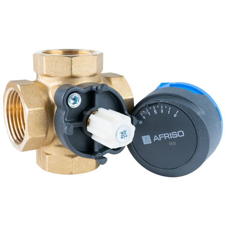 Zawór obrotowy czterodrogowy AFRISO ARV 484 ProClick, mieszający, DN 25