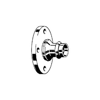 Przejście kołnierzowe z SC-Contur Sanpress VIEGA 22595 jednoczęściowy, brąz / brąz, 54 mm x DN 50 (mz x kołnierz), 90 mm, (głębokość: 50 mm) z uszczelką