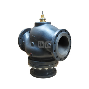 Zawór regulacyjny 3-drożny DANFOSS żeliwo kołnierz DN 10, 100 mm, max. 130'C, max. 0.6bar, ze sterowaniem elektrycznym