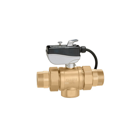 Trójdrożny zawór kulowy z napędem, typ "T" 2" 230V