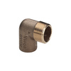 Złącze przejściowe 90' VIEGA 94092G jednoczęściowy, brąz / brąz, 18 mm x 1/2'' (lw x gz)