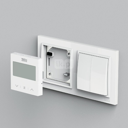 BEZPRZEWODOWY Regulator pokojowy DWUSTANOWY DO SYSTEMÓW RAMKOWYCH czarny, model F-2z v2