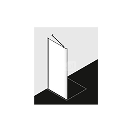 Ściana boczna prysznicowa KERMI CADA XS TWD SWS ESG Clean 450 mm x 2000 mm