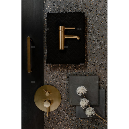 Wieszak łazienkowy 60 cm, złoto szczotkowane PVD