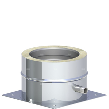 Płyta fundamentowa z odpływem skroplin w bok montaż na cokole fi130mm