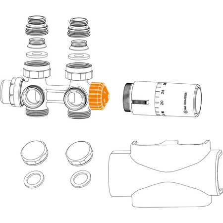 Multilux 4 - Eclipse z głowicą HALO, biały