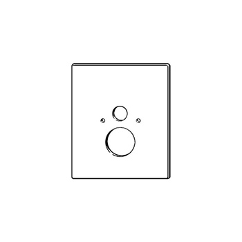 Płytka maskująca VIEGA 857039 do podwieszanej miski WC szkło l: 560, b: 490, s: 6,  biały