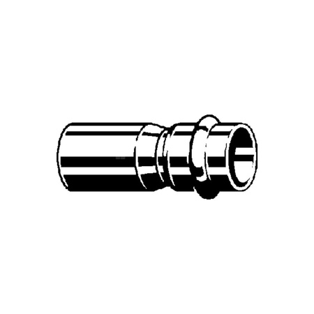 Złącze Sanpress VIEGA 23151 redukcja jednoczęściowy, stal nierdzewna (stan surowy) / stal nierdzewna (stan surowy), 35 mm x 22 mm (kw x mz), 74 mm