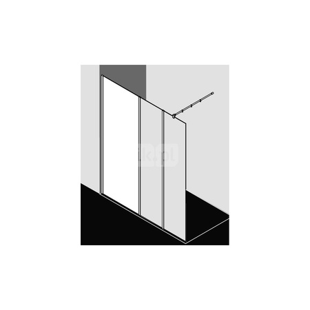 Kermi WALK-IN XB WIW 1300x 2000 1280-1300 SIMG ESG Clean