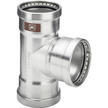 Trójnik VIEGA 1718XL stal szlachetna 108 mm (mw x mw x mw)