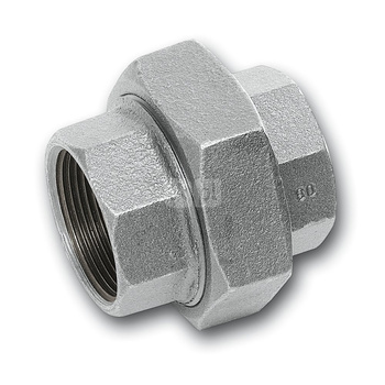 Śrubunek SANHA 340# trzyczęściowy, żeliwo (ocynk galwaniczny/elektrolityczny) (ocynk), 4'' (GW)