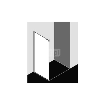 Ściana boczna prysznicowa KERMI Nica TWR SWS SR Opaco Clean 1230 mm x 2000 mm