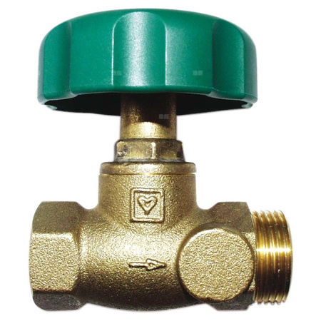 Zawór odcinający HERZ 4215 mosiądz DN 15 GW x GZ, max. 90'C, max. 10 bar