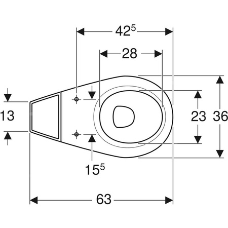Stojąca miska WC Koło Idol do spłuczki nasadzanej, lejowa, wylot poziomy