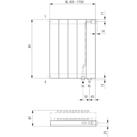 Grzejnik płytowy typ 22 KERMI V-HVV wym. 2200 x 770 mm, kolor biały, moc 3496 W