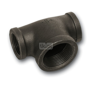 Trójnik SANHA 130# żeliwo 4'' GW, kolor czarny