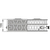Grzejnik płytowy typ 33 KERMI X2 Profil-V, lewy, z osłonami wym. 300 x 1300 mm, kolor biały, moc 1690 W