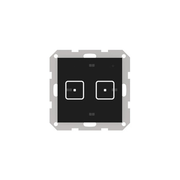 Włącznik dwupolowy FRAME FS-02m, komunikacja przewodowa Sinum SBUS, kolor Czarny