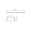 Ruszt prosty steel II 1200 mm do odpływu prysznicowego połysk TECE drainline