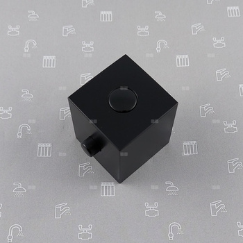 Uchwyt regulacji strumienia wody do baterii natryskowej termostatycznej LOGON BLACK