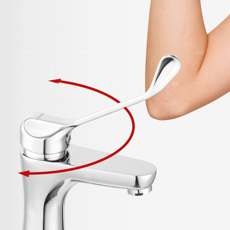 Bateria umywalkowa stojąca FERRO ALGEO MEDICO, chrom