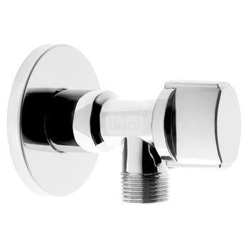 Zawór kulowy FERRO Z rozetą 1/2'' x 1,2'' GZ kątowy, uchwyt: pokrętło