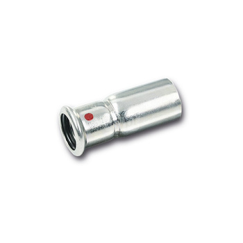 Nypel SANHA Therm redukcja, stal (Cynk/nikiel), 42 mm x 22 mm (zz x zw)