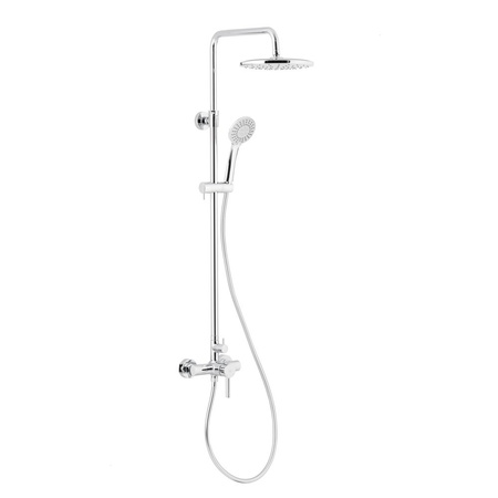 DESZCZOWNIA MOZA Z BATERIĄ NATRYSKOWĄ ŚCIENNĄ, CHROM