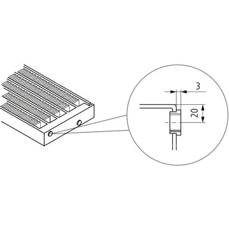 Konwektor Kermi V-Kon S Typ22 BH70x133x2600mm QN1191, weiß, 6 bar, o. Abd., Vent. re