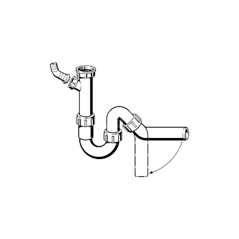 Syfon rurowy przeznaczenie: zlewozmywak, tworzywo sztuczne, nr wzoru 7985.30 G: 1¼ DN: 50