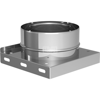 Płyta fundamentowa z odpływem w dół JEREMIAS GBS-0095 stal nierdzewna fi 180/290 mm