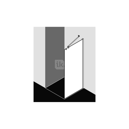 Ściana boczna prysznicowa KERMI MENA TWF SIHG ESG Clean 1200 mm x 2000 mm