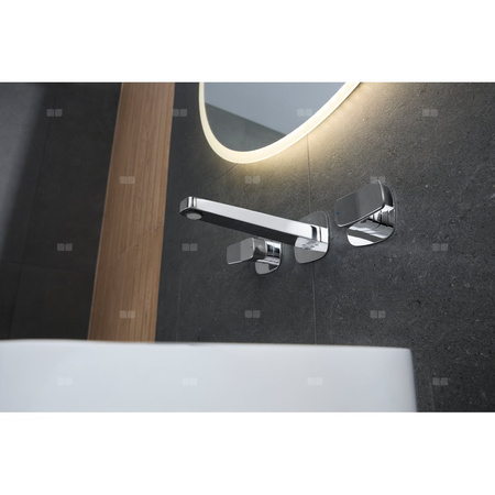 MALAGA CHROM bateria umywalkowa podtynkowa 3-otworowa