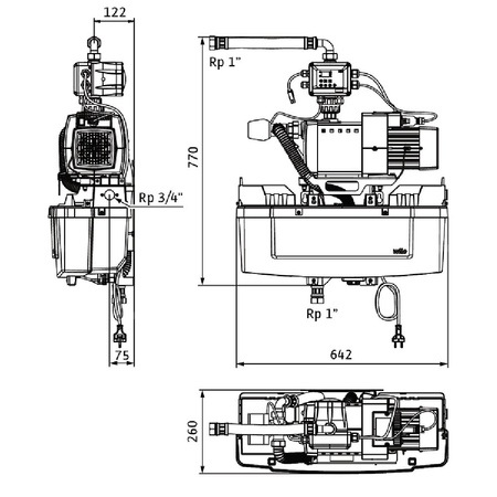 Pompa do ścieków WILO RAIN1 50 Hz / 3.3 m³/h / 0.7 W