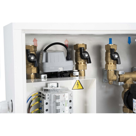 Moduł hydrauliczny do pomp ciepła AMB 760, z grzałką przepływową 6 kW, zaworem przełączającym USV, separatorem zanieczyszczeń ADS 160, przyłącza G1''