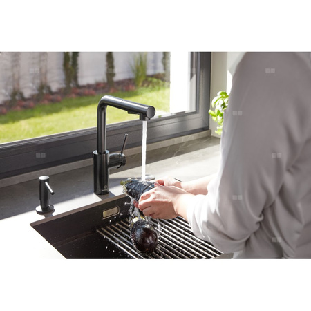 KUCHENNY DOZOWNIK PŁYNU DO NACZYŃ CZARNY