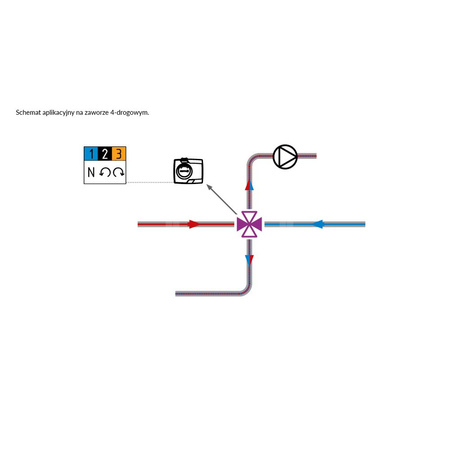 Siłownik elektryczny ARM 343 ProClick, 3-pkt., 230 V AC, 120 s, 6 Nm