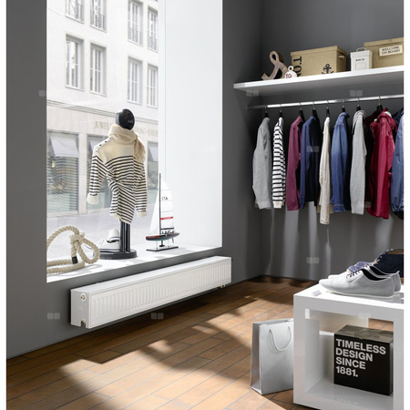 Grzejnik płytowy typ 22 KERMI X2 Profil-V, prawy, z osłonami wym. 750 x 600 mm, kolor biały, moc 1192 W