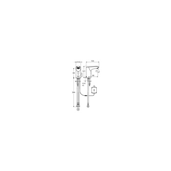 Bateria umywalkowa XERIS E 9V, chrom elektroniczna typ HDM, small