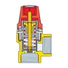 Zawór przelewowy CALEFFI 311 mosiądz 8 bar GW 3/4''