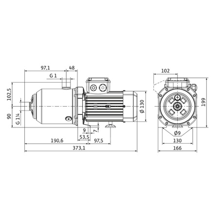 Wilo-Medana CH1-L.602-1/E/A/10T wysokociśnieniowa pozioma pompa do wody