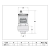 Separator CALEFFI DISCALAIR, 10 bar / 110'C, 1/2''