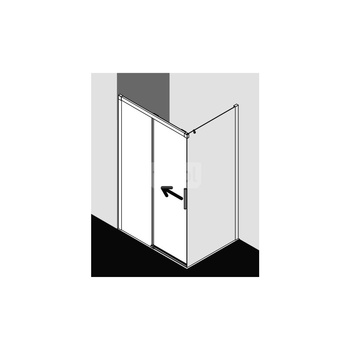 Kermi Drz. przesuw. Nica D2L 1230x 2000 1190-1215 SWS SR Opaco Clean